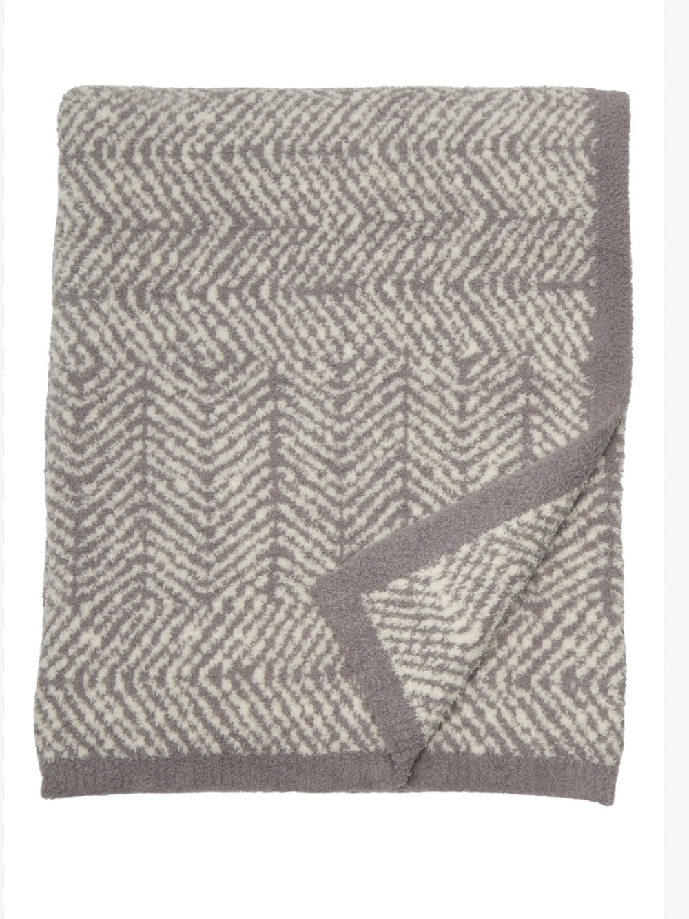 Barefoot Dreams CozyChic Herringbone Throw Blanket